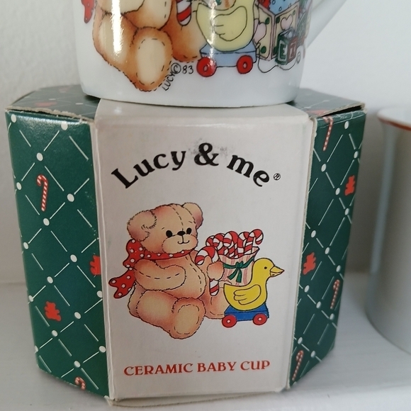 Vintage 80's Baby's First Christmas Cup Lucy Rigg & Me Made in Japan Enesco - Picture 3 of 14